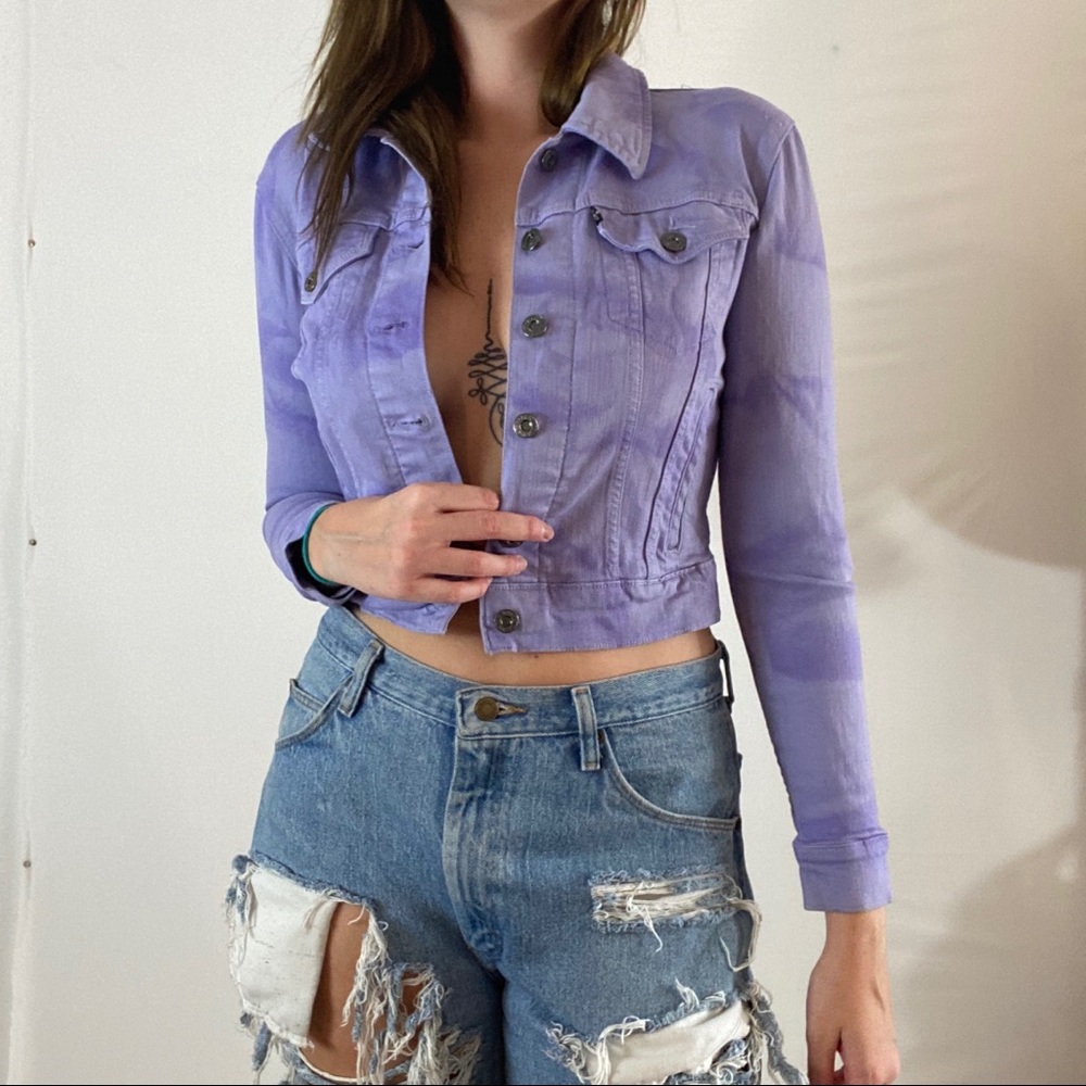 Purple Tie Dye Levi’s Trucker Jacket